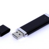 USB-флешка промо на 128 Гб прямоугольной классической формы, черный (128Gb), арт. 019386603