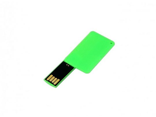 USB-флешка на 8 Гб в виде пластиковой карточки, зеленый (8Gb), арт. 019397803