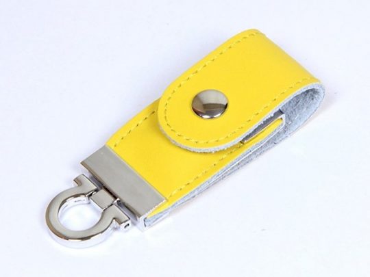 USB-флешка на 64 ГБ в виде брелка, желтый (64Gb), арт. 019435903