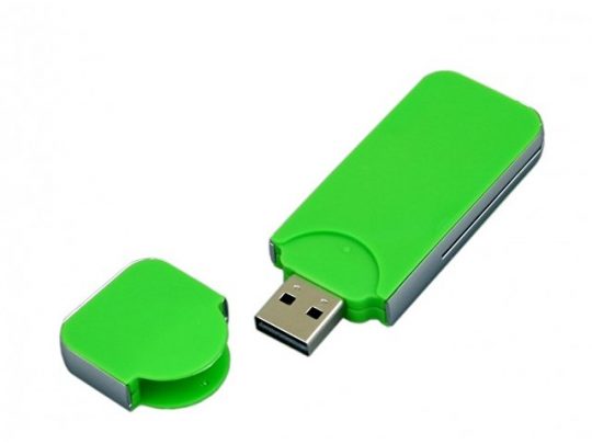 USB-флешка на 8 Гб в стиле I-phone, прямоугольнй формы, зеленый (8Gb), арт. 019389103