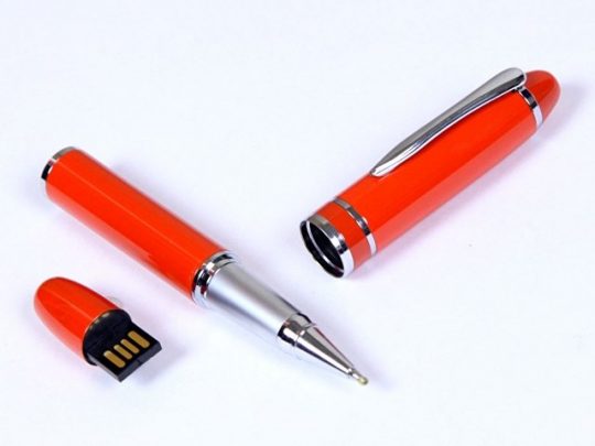 USB-флешка на 8 Гб в виде ручки с мини чипом, оранжевый (8Gb), арт. 019443803