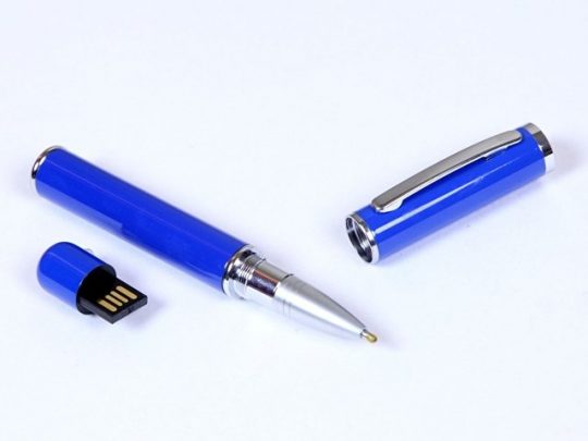 USB-флешка на 16 Гб в виде ручки с мини чипом, синий (16Gb), арт. 019441803