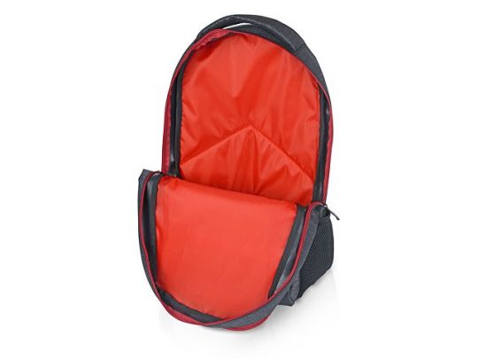 Рюкзак Metropolitan, серый с красной молнией и красной подкладкой, арт. 019522203