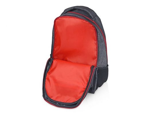 Рюкзак Metropolitan, серый с красной молнией и красной подкладкой, арт. 019522203