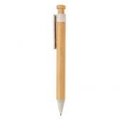 Бамбуковая ручка с клипом из пшеничной соломы, арт. 019583806