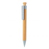 Бамбуковая ручка с клипом из пшеничной соломы, арт. 019583906