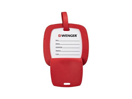 Бирка для багажа WENGER, красная, полиуретан, 4,1 x 4,1 x 0,4 см, арт. 019679903