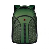 Рюкзак Sun WENGER 16”, зеленый со светоотражающим принтом, полиэстер, 35x27x47 см, 27 л, арт. 019678503