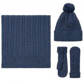 Варежки Heat Trick, синий меланж, размер L/XL