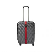 Ремень багажный WENGER, черный/красный, полиэстер, 101,5 x 1,4 x 5 см, арт. 019680303