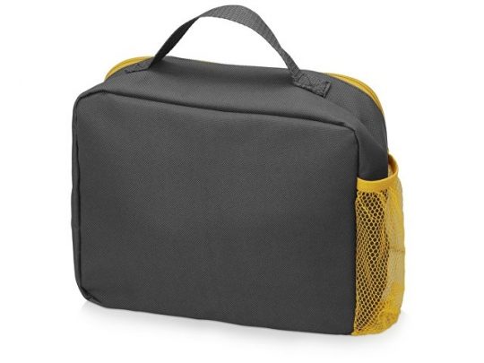 Изотермическая сумка-холодильник Breeze для ланч-бокса, серый/желтый, арт. 019692003