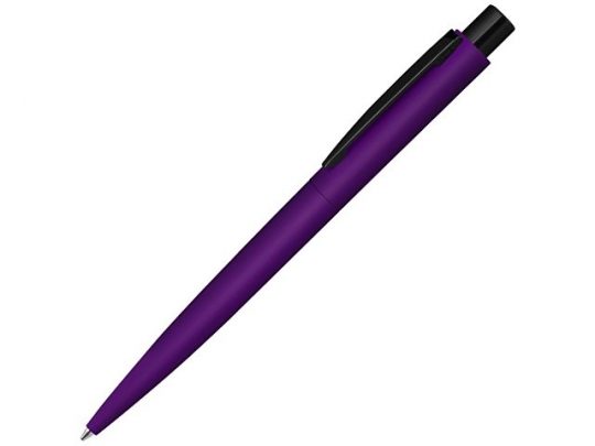 Ручка шариковая металлическая LUMOS M soft-touch, фиолетовый/черный, арт. 019703503