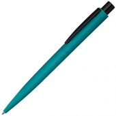 Ручка шариковая металлическая LUMOS M soft-touch, морская волна/черный, арт. 019702803