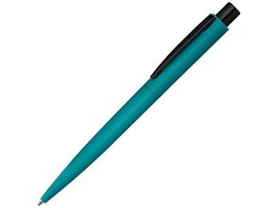 Ручка шариковая металлическая LUMOS M soft-touch, морская волна/черный, арт. 019702803