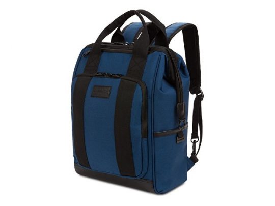 Рюкзак SWISSGEAR 16,5 Doctor Bags, синий/черный, полиэстер 900D/ПВХ, 29 x 17 x 41 см, 20 л, арт. 019678003