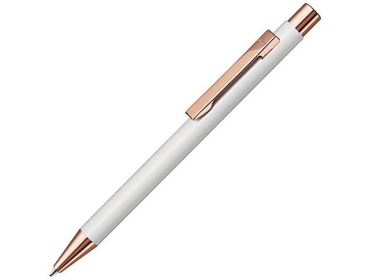 Ручка шариковая металлическая STRAIGHT RO GO, белый/золотистый, арт. 019702403