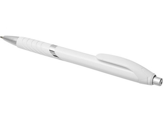 Шариковая ручка Turbo в белом корпусе, белый, синие чернила (синие чернила), арт. 019642703