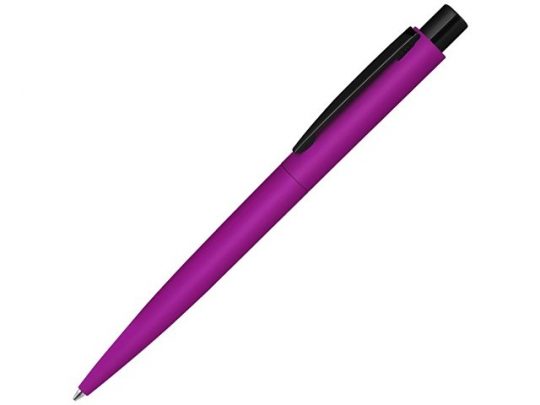 Ручка шариковая металлическая LUMOS M soft-touch, розовый/черный, арт. 019703803