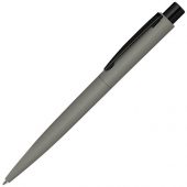 Ручка шариковая металлическая LUMOS M soft-touch, серый/черный, арт. 019702703
