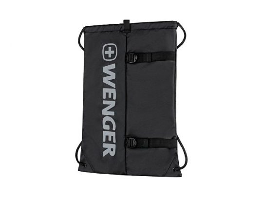 Рюкзак-мешок на завязках XC Fyrst WENGER, черный, полиэстер, 35x1x48 см, 12 л, арт. 019677703
