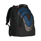 Рюкзак Ibex WENGER 17, черный/синий, полиэстер/ПВХ, 37 x 26 x 47 см, 23 л, арт. 019679503