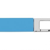 Флеш-карта USB 2.0 16 Gb с карабином Hook, голубой/серебристый (16Gb), арт. 019883303