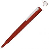 Металлическая шариковая ручка soft touch Brush gum, красный, арт. 019772703