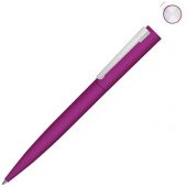 Металлическая шариковая ручка soft touch Brush gum, розовый, арт. 019772003