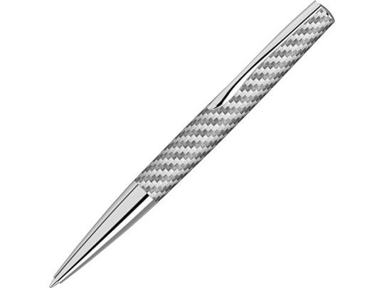 Ручка шариковая металлическая Elegance из карбонового волокна, серебристый, арт. 019917003