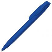Шариковая ручка Coral Gum  с прорезиненным soft-touch корпусом и клипом., синий, арт. 019756003