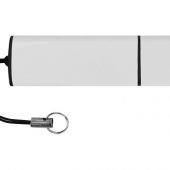 Флеш-карта USB 2.0 16 Gb металлическая с колпачком Borgir, белый (16Gb), арт. 019883603