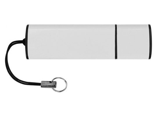 Флеш-карта USB 2.0 16 Gb металлическая с колпачком Borgir, белый (16Gb), арт. 019883603