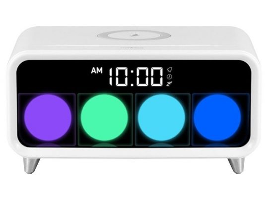 Часы с беспроводным зарядным устройством Rombica Timebox 1, белый, арт. 019753403