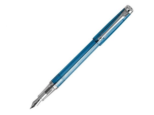 Ручка перьевая Pierre Cardin I-SHARE. Цвет — синий прозрачный.Упаковка Е-2., арт. 019919303