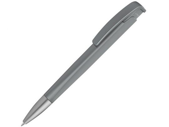 Шариковая ручка с геометричным корпусом из пластика Lineo SI, серый, арт. 019763803