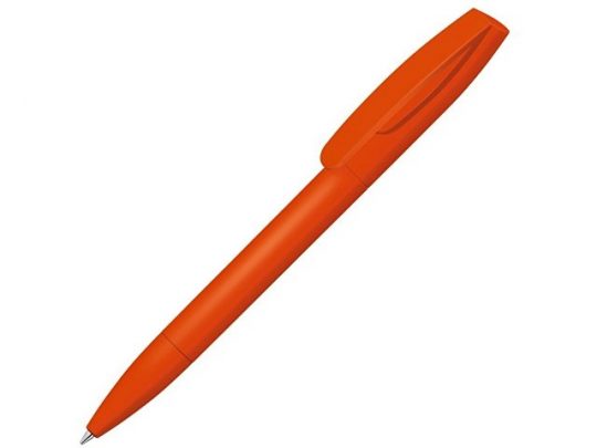 Шариковая ручка Coral Gum  с прорезиненным soft-touch корпусом и клипом., оранжевый, арт. 019756203