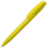 Шариковая ручка Coral Gum  с прорезиненным soft-touch корпусом и клипом., желтый, арт. 019756103