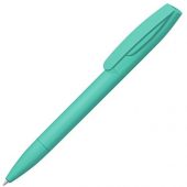 Шариковая ручка Coral Gum  с прорезиненным soft-touch корпусом и клипом., бирюзовый, арт. 019755503