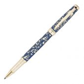 Ручка — роллер Pierre Cardin RENAISSANCE. Цвет — синий и золотистый. Упаковка В-2., арт. 019917903