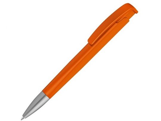 Шариковая ручка с геометричным корпусом из пластика Lineo SI, оранжевый, арт. 019764003