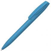 Шариковая ручка Coral Gum  с прорезиненным soft-touch корпусом и клипом., голубой, арт. 019755903