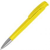 Шариковая ручка с геометричным корпусом из пластика Lineo SI, желтый, арт. 019763903