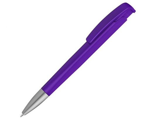 Шариковая ручка с геометричным корпусом из пластика Lineo SI, фиолетовый, арт. 019762903