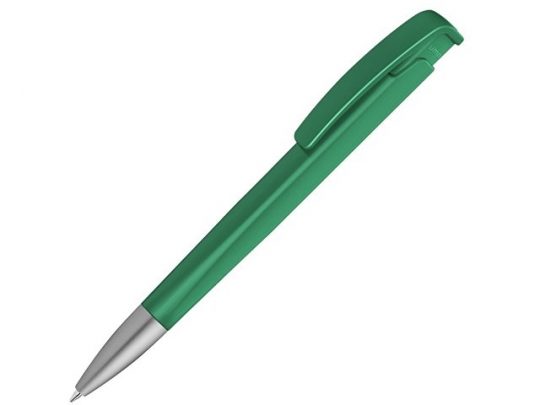 Шариковая ручка с геометричным корпусом из пластика Lineo SI, зеленый, арт. 019763303