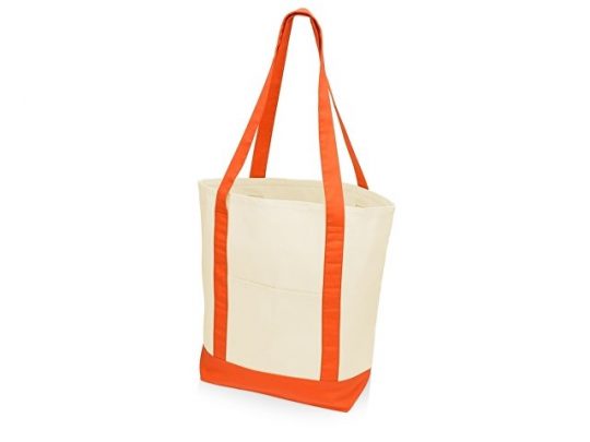 Сумка для шопинга Cotton, натуральный/оранжевый, арт. 019806003