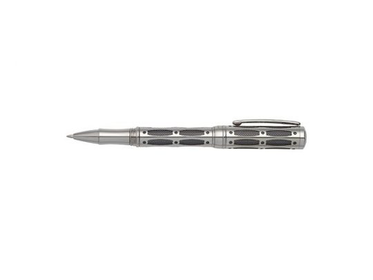 Ручка -роллер Pierre Cardin THE ONE. Цвет — пушечная сталь и черный. Упаковка L, арт. 019917303