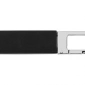 Флеш-карта USB 2.0 16 Gb с карабином Hook, черный/серебристый (16Gb), арт. 019883403