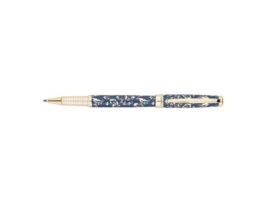 Ручка — роллер Pierre Cardin RENAISSANCE. Цвет — синий и золотистый. Упаковка В-2., арт. 019917903