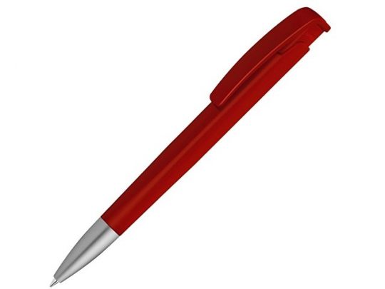 Шариковая ручка с геометричным корпусом из пластика Lineo SI, красный, арт. 019763403