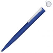 Металлическая шариковая ручка soft touch Brush gum, синий, арт. 019772903